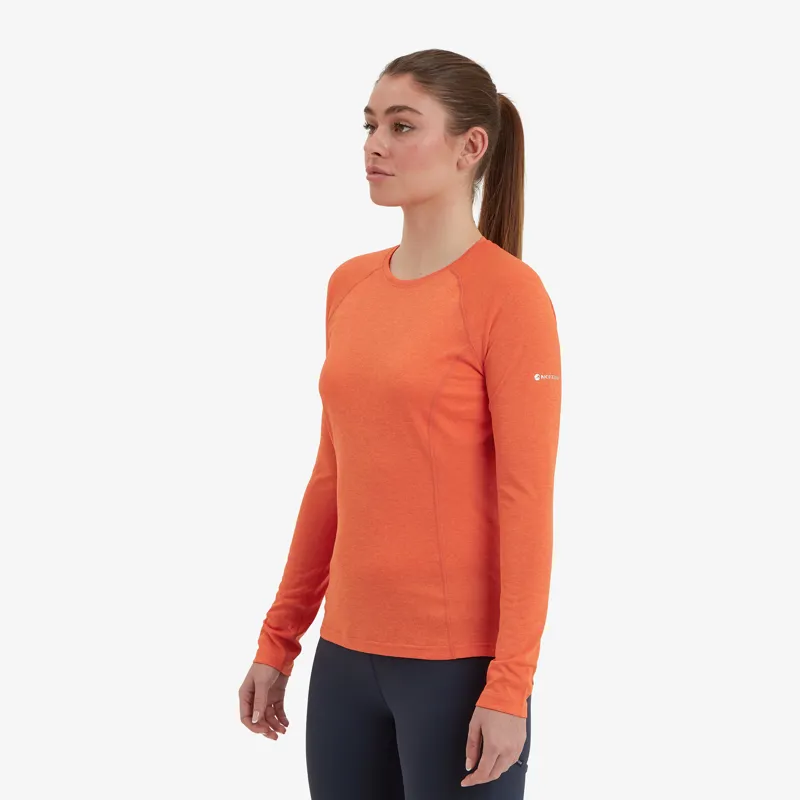 Montane Womens Dart Long Sleeved T-Shirt - Tigerlily-2